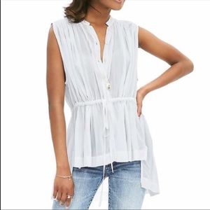Banana Republic drawstring blouse